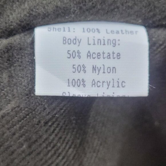 Not For Sale  Excelled XL Brown leather bomber jacket with Quilted Interior - Picture 5 of 8